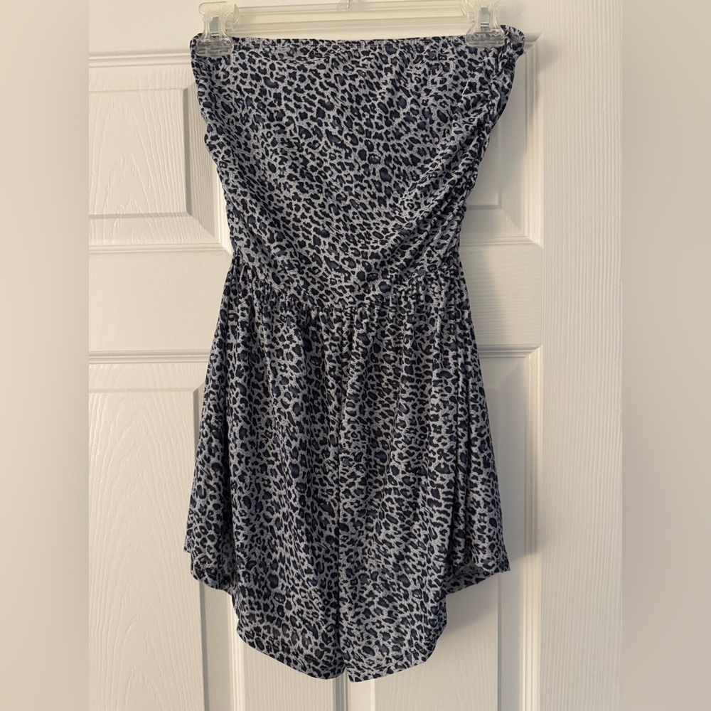 SHEIN Leopard Print Jumpsuit - Black and White